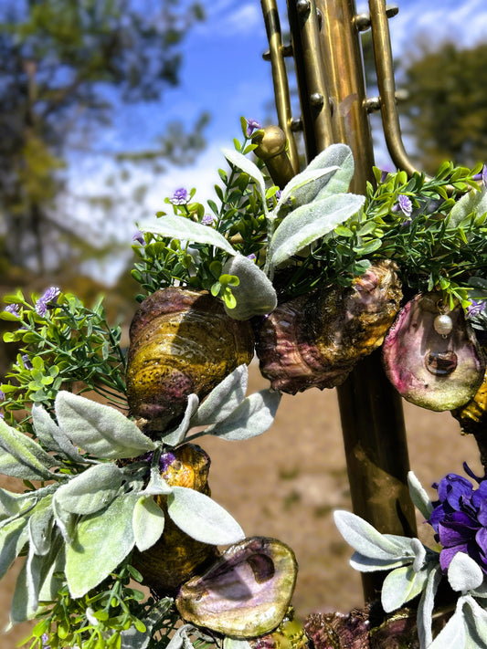 LAMBS EAR OYSTER WREATH