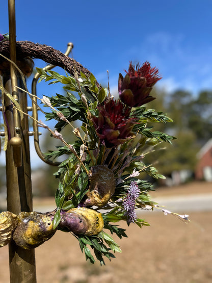 PROTEA OYSTER WREATH