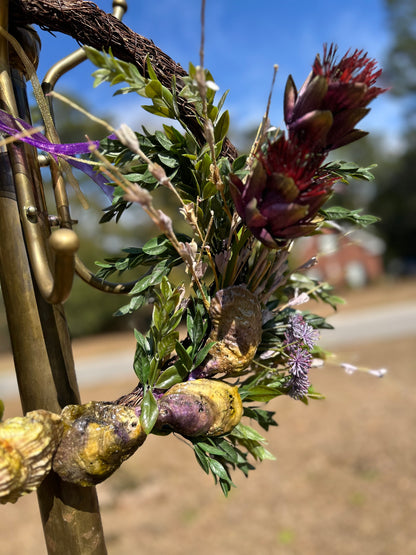PROTEA OYSTER WREATH