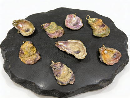 MARDI GRAS 'GUMBO' SHELL ORNAMENT SET OF (3)